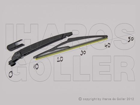 Opel Insignia 1/1 2008.09.01-2013.08.31 Hátsó ablaktörlő kar lapáttal 305mm (kombi) (1K6V)