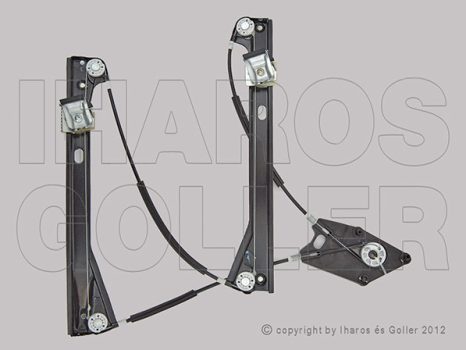 VW Polo V 2009.06.01-2014.04.21 Ablakemelő motor nélkül, bal első (3 ajtós) (0WK1)