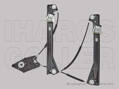 VW Polo V 2009.06.01-2014.04.21 Ablakemelő motor nélkül, jobb első (3 ajtós) (0WK4)