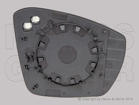 Skoda Octavia (5E) 2013.02.01-2016.09.30 Tükörlap cserélhető bal, aszférikus, fűthető (1CVV)