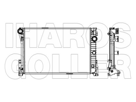Mercedes C (W204) 2007.01.01-2016.12.31 Vízhűtő (manuális váltó) (0U35)