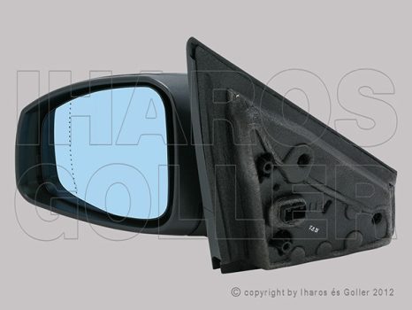 Renault Laguna 2007.10.01-2011.01.31 Visszapillantó tükör bal, elektromos  állítás, aszférikus, fűthető, fényezendő, villogós, (19BU)