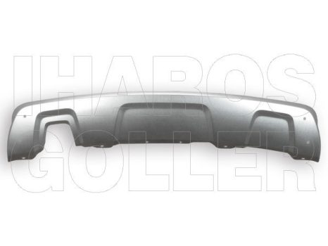 Dacia Duster 2010.02.01-2013.05.31 Hátsó lökhárító spoiler, ezüstre fényezett (047E)