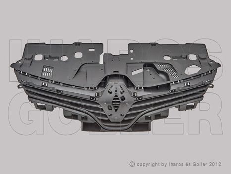 Renault Clio (Clio IV) 2016.01.01-2019.09.20 Hűtődíszrács fekete (1HU7)