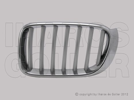 BMW X3 (F25) 2010.12.01-2018.08.31 Hűtődíszrács bal, króm/titán (1D1E)