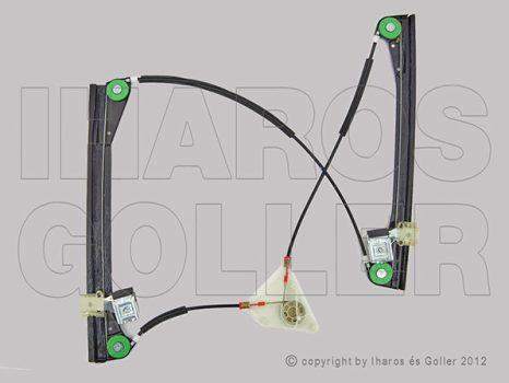 VW Polo IV 2001.11.01-2005.04.30 Ablakemelő motor nélkül, bal első (3 ajtós) (0U4Z)